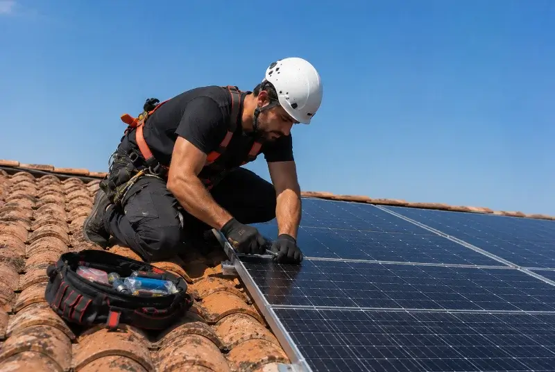Maintenance et monitoring de panneaux solaires à Saubusse